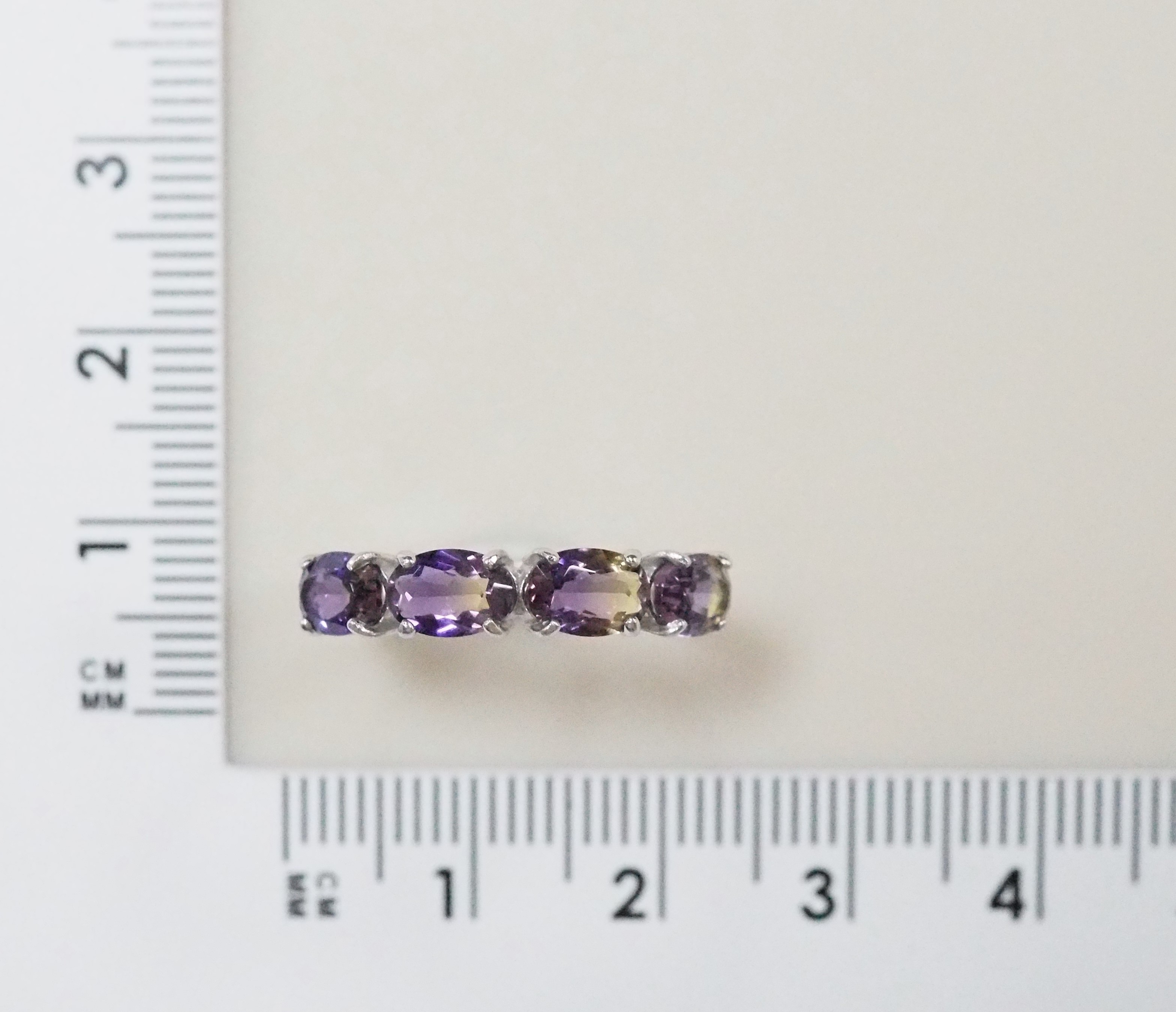 Серебряное кольцо с аметринами